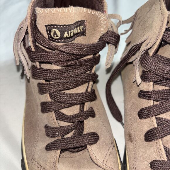 Converse Air Walk Shoes High Top Fringe Brown Skater Distressed Festival - Picture 4 of 14